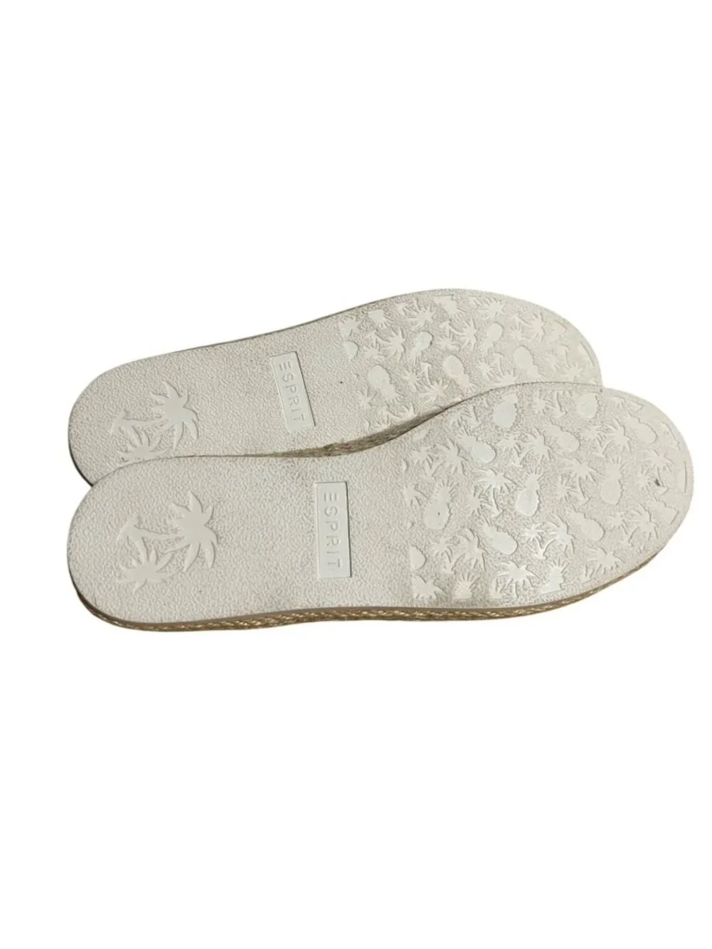 Esprit Nadine Espadrille Flats Womens Size 9 Slip On Casual Striped Canvas Shoes